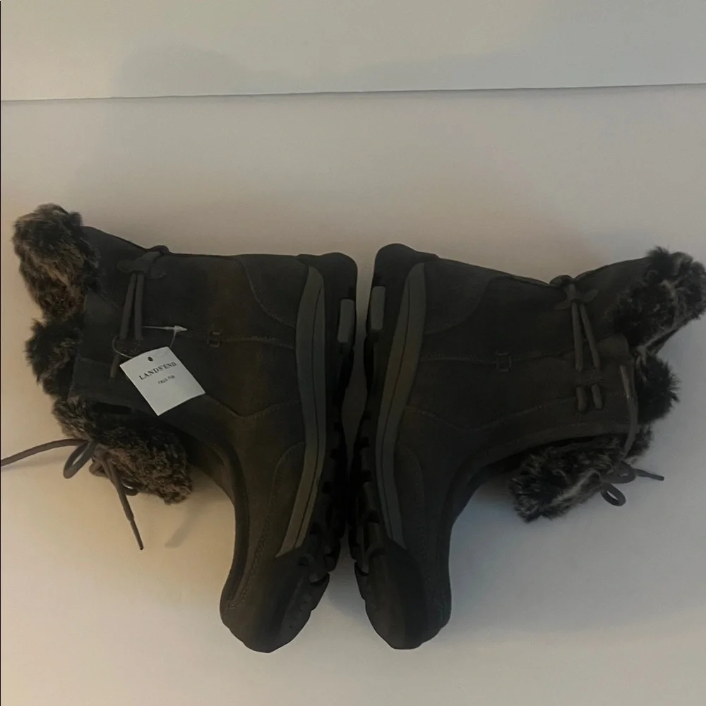 Lands’ End‎ Women's Powder belle Bootie Faux Fur-Lined Boots